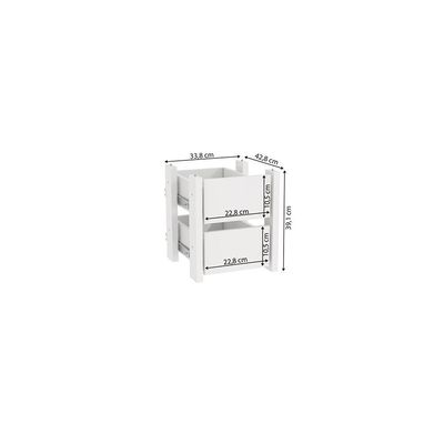 Kit 2 Gavetas Kappesberg Adapt Branco 33cm