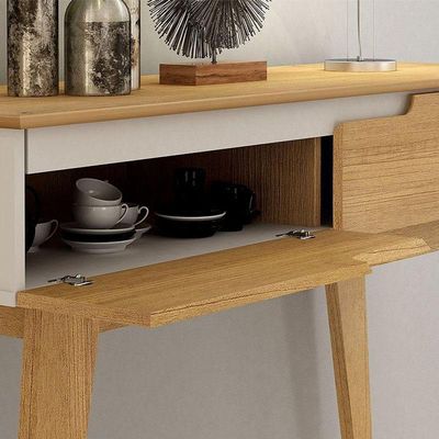 Aparador Para Sala De Estar Bellíssima Cinamomo Off White - Valdemóveis