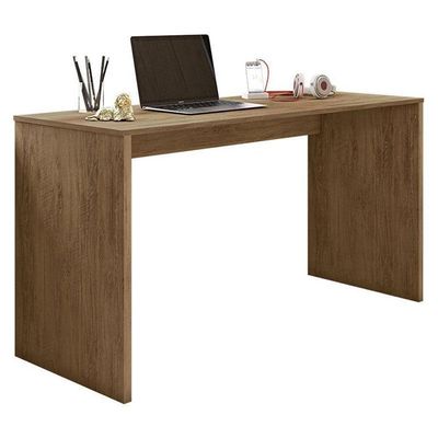 Mesa Para Computador Gávea E Livreiro Office Com Portas Pequenas Freijó - Móveis Leão