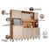 Kit Cozinha Compacta Petra Cinamomo Off White - Valdemóveis