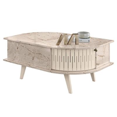 Mesa De Centro Indianápolis Calacata Off White – Madetec