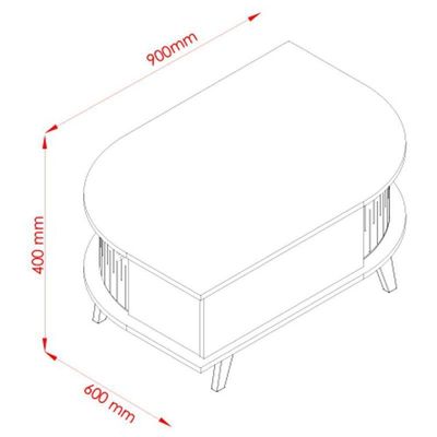 Mesa De Centro Indianápolis Calacata Off White – Madetec