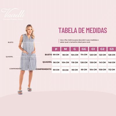 Roupão Em Atoalhado Vairelli Modelo Mônica Magenta 5277 Tamanho Gg