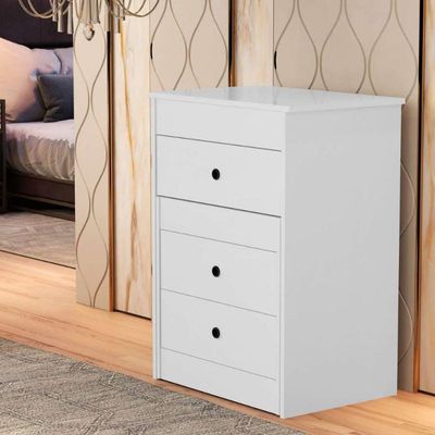 Penteadeira Cômoda Gaveteiro Com Banqueta Embutido Mdf Espelho Basculante Branco