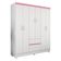 Cômoda Flora E Guarda Roupa Casal Flash 2 Branco Flex - Demóbile