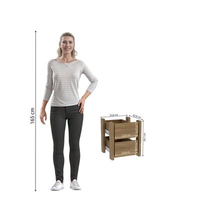 Kit 2 Gavetas Kappesberg Adapt Nogueira 33cm