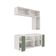 Conjunto Para Banheiro Kappesberg Celeste 7 Peças Branco/verde 160cm