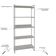 Estante Kuadra 80x40x187cm C/05 Prateleiras Snow / Est.branca Snow / Est.branca