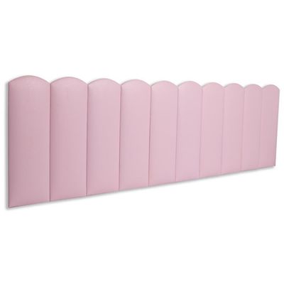 Cabeceira King Kit 10 Placas Modelo Nuvem - Courino Rosa