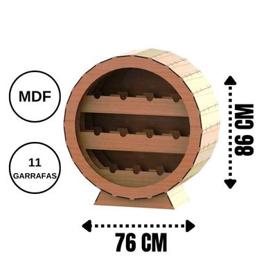 Mini Adega Mdf Para 11 Garrafas