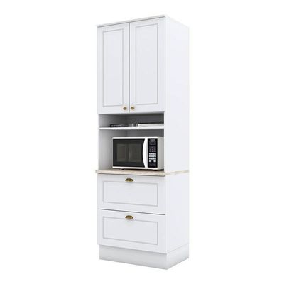 Torre Quente 1 Forno Nova York Branco Com Tampo Calcare – Henn