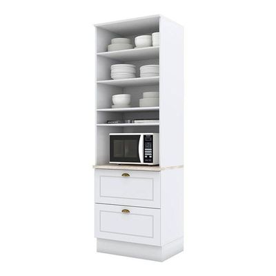Torre Quente 1 Forno Nova York Branco Com Tampo Calcare – Henn