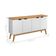 Buffet Com 4 Portas Capela Branco Acetinado Cinamomo