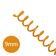 Espiral para Encadernação Laranja 9mm 50 Folhas 100 und