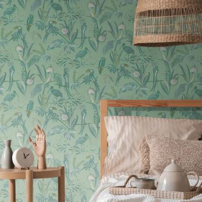 Papel de Parede House of Turnowsky Floral Verde 388982