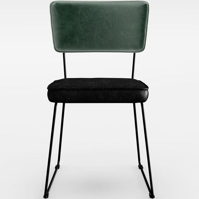 Kit 02 Cadeiras Decorativas Sala Jantar Allana L02 Facto Verde Musgo Couríssimo Preto - Lyam Decor