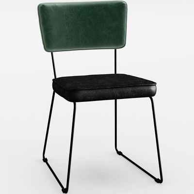 Kit 02 Cadeiras Decorativas Sala Jantar Allana L02 Facto Verde Musgo Couríssimo Preto - Lyam Decor