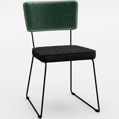 Kit 04 Cadeiras Decorativas Sala Jantar Allana L02 Facto Verde Musgo Linho Chumbo - Lyam Decor