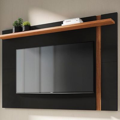 Painel Extensivel Tv 70 Polegadas 180 Cm Leme Colibri Preto Noce Milano
