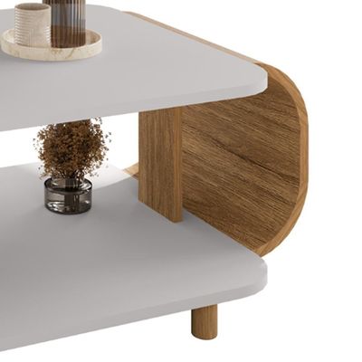 Mesa De Centro Organica Floripa 92 Cm Bechara Off White Naturalle