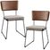 Kit 02 Cadeiras Decorativas Sala De Jantar Allana L02 Couríssimo Marrom Linho Bege - Lyam Decor