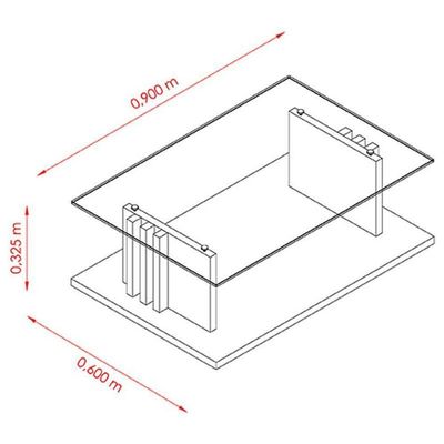 Mesa De Centro Frizz Calacata Off White - Madetec