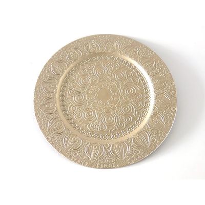Sousplat de Plástico Le Indian Champagne Bege 33cm