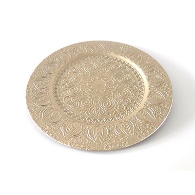 Sousplat de Plástico Le Indian Champagne Bege 33cm