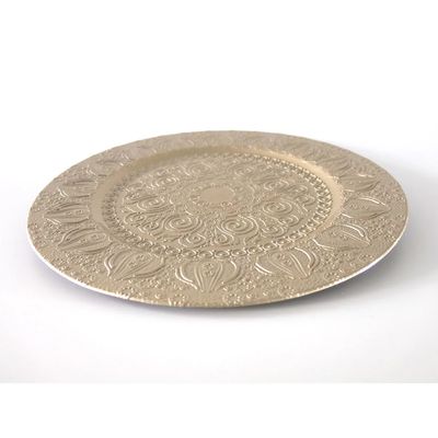 Sousplat de Plástico Le Indian Champagne Bege 33cm