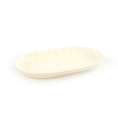 Travessa Le Badem em Cerâmica Bege Oval 25cm - 1 Peça