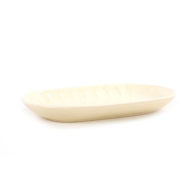 Travessa Le Badem em Cerâmica Bege Oval 25cm - 1 Peça
