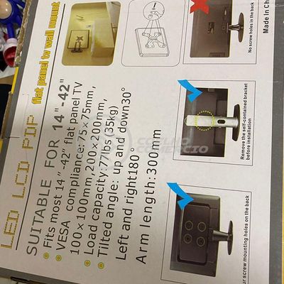 Suporte De Tv Articulado Para Painel E Parede Led Lcd Plasma Oled 3d De 14" à 42" Polegadas 302w