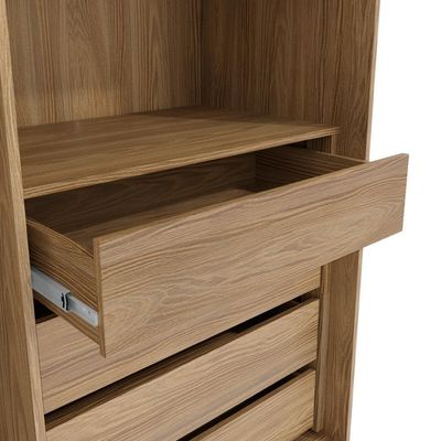Guarda-roupa 4 Portas 2 Gavetas Kappesberg Adapt Nogueira