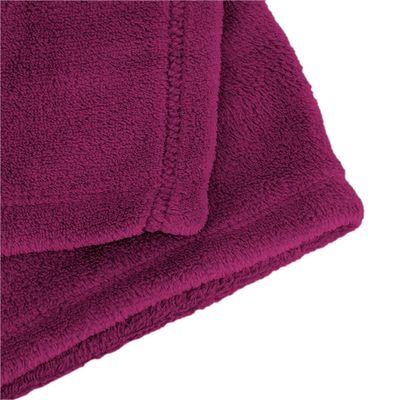 Manta Cobertor Solteiro Fleece Cazza Rosa Fúcsia
