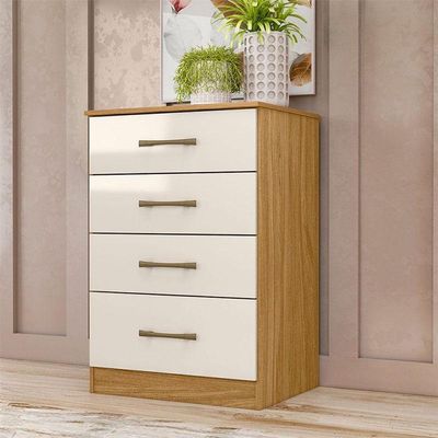 Cômoda Gaveteiro Ambiente Ms913 Freijó Off White - Moval