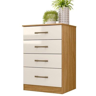 Cômoda Gaveteiro Ambiente Ms913 Freijó Off White - Moval