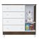 Cômoda E Guarda Roupa Infantil Ariel 3 Portas Branco Acetinado Amadeirado - Carolina