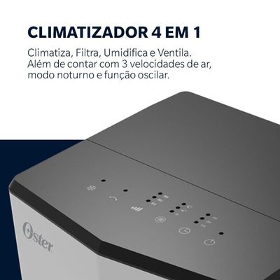 Climatizador De Ar Oster Portátil 4 Em 1 5,3L 110V