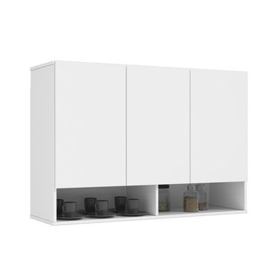 Armario Cadente 03 Portas Com Nicho Branco
