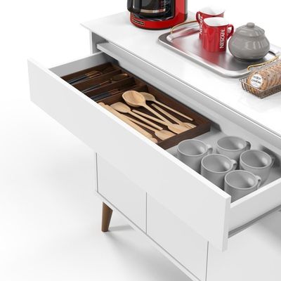Aparador Buffet 3 Portas Brisbane Branco