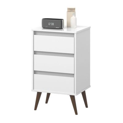 Mesa De Cabeceira Mundo Retrô Branco