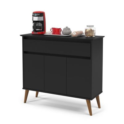 Aparador Buffet 3 Portas Brisbane Preto