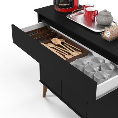 Aparador Buffet 3 Portas Brisbane Preto