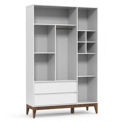 Guarda Roupa Infantil Nature Clean 3 Portas Branco Acetinado Eco Wood - Matic