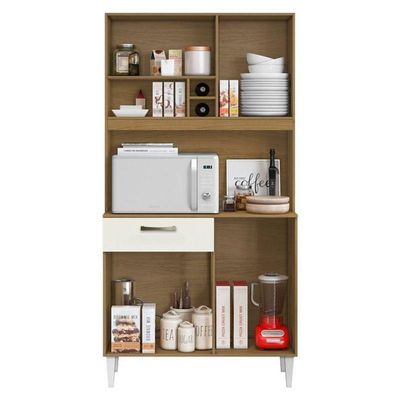 Kit Cozinha Compacta Roma 2006306 Atacama Off White - Aramóveis