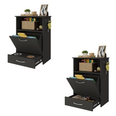 Balcão Multiuso/comedouro Para Cães E Gatos Multimóveis Mp6026 Preto