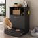 Balcão Multiuso/comedouro Para Cães E Gatos Multimóveis Mp6026 Preto