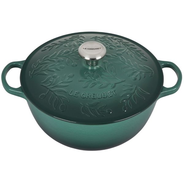 PANELA MARMITA LE CREUSET OLIVE BRANCH EM FERRO FUNDIDO 28CM ARTICHAUT 21898287954430