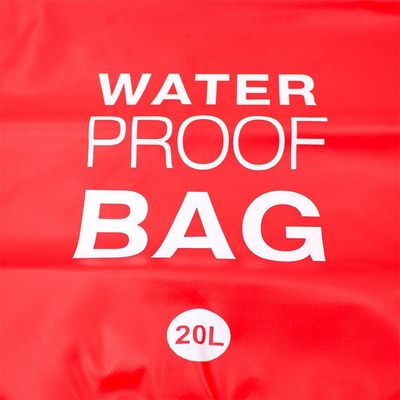 Bolsa Mochila Impermeavel Saco Estanque 20 Litros Camping Bag Vermelho