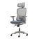 Cadeira Ergonômica NR 17 Presidente Prime Encosto Mesh Apoio De Cabeça E Braços Ajustáveis Cinza